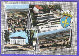 Carte Postale 13. Puy-Sainte-Réparade  Blason  Très Beau Plan - Autres & Non Classés