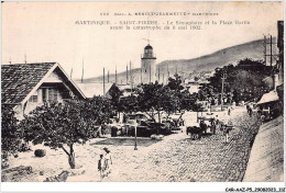 CAR-AAZP5-0392 - MARTINIQUE - SAINT-PIERRE - Le Sémaphore Et La Place Bertin Avant La Catastrophe  - Other & Unclassified