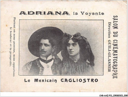 CAR-AAZP11-0865 - CIRQUE - Adriana La Voyante - Le Mexicain Cagliostro - Vendu En L'état  - Cirque