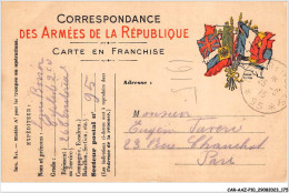 CAR-AAZP10-0807 - MILITAIRE - Correspondance Des Armées De La République  - Autres & Non Classés