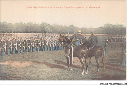 CAR-AAZP10-0791 - MILITAIRE - Garde Républicaine - Infanterie - Inspection Générale à Vincennes  - Autres & Non Classés