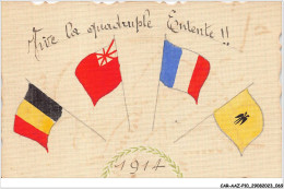 CAR-AAZP10-0754 - MILITAIRE - Vive La Quadruple Entente  - Other & Unclassified