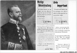 CAR-AAZP10-0730 - MILITAIRE - Le Gouverneur Allemand De La Ville De Lieg  - Adolphe Max  - Personen