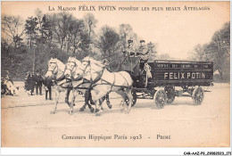 CAR-AAZP9-0715 - PUBLICITE - La Maison Félix Potin - Concours Hippique Paris 1923 - Vendu En L'état  - Werbepostkarten