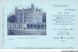 CAR-AAZP9-0652 - PUBLICITE - Palais De La Grande-bretagne  - Werbepostkarten