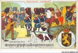 CAR-AAZP9-0635 - PUBLICITE - Chocolat Lambert - Chant National Belge  - Advertising