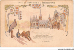 CAR-AAZP9-0631 - PUBLICITE - M De La Fontaine à La Bénédiction - Le Renard Et La Cigogne  - Advertising