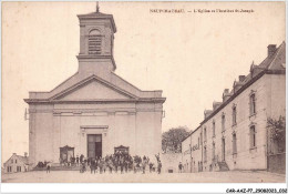 CAR-AAZP7-0518 - BELGIQUE - NEUFCHATEAU - L'église Et L'institut St Joseph  - Neufchâteau