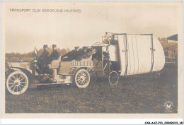 CAR-AAZP13-1035 - AVIATION - Transport D'un Aéroplane Militaire  - Other & Unclassified