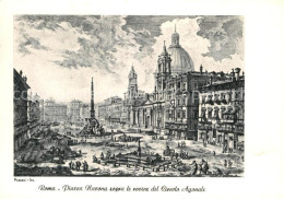 72945621 Roma Rom Piazza Navona Sopra Le Rovine Del Circolo Agonale Kuenstlerkar - Andere & Zonder Classificatie