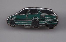 Pin's Coupé  Citroën ZX  De Couleur Verte   Réf 4639 - Citroën