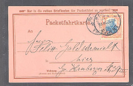 Privatpost Paketfahrtkarte Mit EF, Mi.-Nr. 74 - Postes Privées & Locales