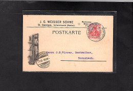 DR. Reklame-Karte, Werkzeug-Maschinen-Fabrik, J.G. Weisser, St. Georgen. - Other & Unclassified