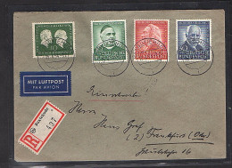 Bund. R-Luftpost-Fernbrief Mit MiF. Mi.-Nr. 174-176 + 197 - Storia Postale