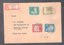 DDR. FDC. Mi.-Nr. 256-259 Als R-Auslandbrief Gelaufen. - Andere & Zonder Classificatie