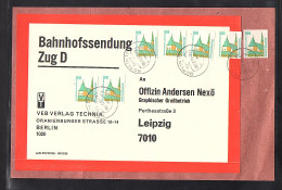 DDR. Me.F. BRD. Mi.-Nr. 1534 Auf Bahnhofssendung, VGO.-Tarif. - Covers & Documents