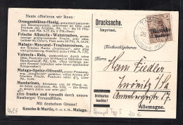 Deutsche Post  In Marocco, Fernkarte/Drucksache Mit  EF.Mi.-Nr.46 - Maroc (bureaux)