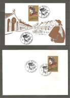 FRANCE 1990. Carte Postale Et Lettre Simple Affranchies Avec Y&T N°2649. Aristide BRUANT. Avec Cachets Premier Jour. TB - Lettres & Documents