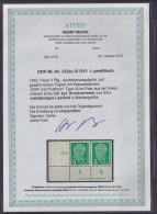 DDR.,1952 Pieck 5 Pfg, Mi.-Nr. 322 Za XI DV1 L, Postfrisch , FA. Mayer - Sonstige & Ohne Zuordnung