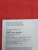 Doodsprentje Jozef De Dender / Hamme 19/3/1925 Gent 19/1/1990 ( Annie Dierick ) - Religione & Esoterismo