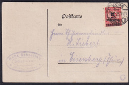 DR.,EF.  Mi.-Nr. 334B Auf Fernpostkarte, FA. OechsnerBPP  - Other & Unclassified