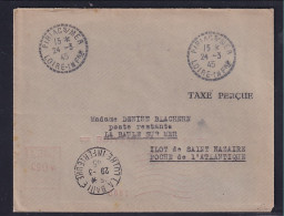 Dt.Besetzung 2.Weltkrieg Frankreich, St-Nazaire, Fernbrief Mit Barfrankierung - Occupation 1938-45