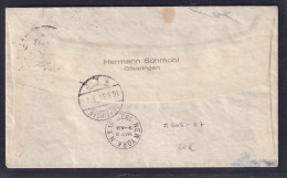 DR., Zeppelin-Brief Nordamerika Fahrt Mit Mi.-Nr. 606 - 607 - Zeppelins