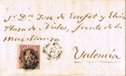 55065. Carta Entera SANTO TOMÉ (Jaen) 1863. Fechador Tipo II De VILLACARRILLO. RARA - Briefe U. Dokumente