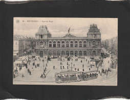 128946         Belgio,        Bruxelles,     Gare   Du  Nord,   VG   1921 - Spoorwegen, Stations