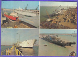 Carte Postale 13. Fos Sur Mer  Marseille Cargo  Ro-Ro  Porte-containers Lash-ship  LNG Carrier   Très Beau Plan - Andere & Zonder Classificatie