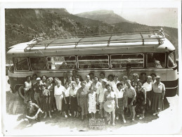 EZE - PHOTOGRAPHIE  REPORTAGE GRANDE CORNICHE  - Autobus De NICE En Italie 15.8.1954 - Route  Grande Corniche VOIR SCANS - Eze