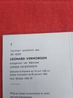 Doodsprentje Leonard Vermorgen / Hamme 15/6/1926 - 30/1/1990 ( Joanna Hagendorens ) - Religione & Esoterismo