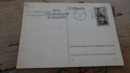 Carte SAAR 1935 ............BOITE1.......... 403 - Lettres & Documents