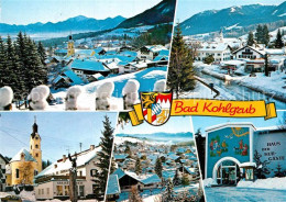 72942878 Bad Kohlgrub Winterpanorama Alpen Ortsmotiv Mit Kirche Haus Der Kurgaes - Sonstige & Ohne Zuordnung