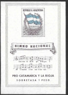 Argentina 1944 Himno Nacional La Rioja Catamarca Mi. Bl. 5 MNH Postfrisch Neuf ** - Blocchi & Foglietti