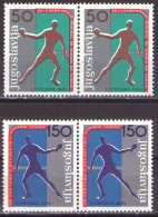 Yugoslavia 1965 - World Cup In Table Tennis In Ljubljana - Mi 1104-1105 - MNH**VF - Neufs