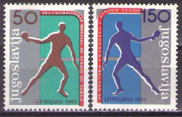 Yugoslavia 1965 - World Cup In Table Tennis In Ljubljana - Mi 1104-1105 - MNH**VF - Ungebraucht