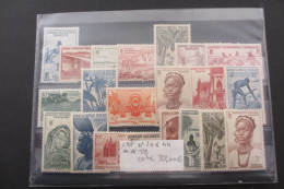 A.O.F. N°24 à 44 NEUF** TB COTE 32 EUROS  VOIR SCANS - Unused Stamps