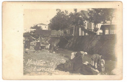 Carte-photo Monastir (Tunisie) - Laveuses (1917). Correspondance Au Dos. - Senegal