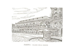 72942012 Padova Palazzo Della Ragione Palast Zeichnung Kuenstlerkarte Padova - Andere & Zonder Classificatie