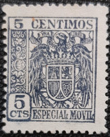 Fiscales  Especial Movil U134 1940 5cts - Revenue Stamps