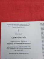 Doodsprentje Celine Serraris / Hamme 20/11/1905 - 10/7/1997 ( Paulus Guillaume Goossens ) - Godsdienst & Esoterisme