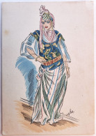 CPA Illustrateur / Collection Artistique "JHA" - Types De L'Afrique Du Nord - N° 15. Costume D'intérieur Ancien De La Fe - Autres & Non Classés