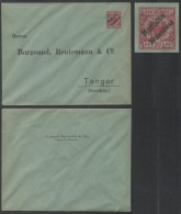 TANGER - MAROKKO / 1906 PRIVAT GANZSACHE "BORGEAUD, REUTEMANN & Co" - ENTIER POSTAL  (ref 7921) - Deutsche Post In Marokko