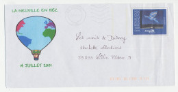 Postal Stationery / PAP France 2001 Air Balloon - Globe - Avions