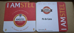 AMSTEL HISTORIC SET BRAZIL BREWERY  BEER  MATS - COASTERS #014 BAR PÉ DE CANA - Bierdeckel