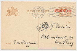 Briefkaart G. 107 A I Amsterdam - Den Haag 1921 - Postal Stationery