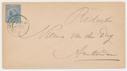 Envelop G. 5 C Locaal Te Amsterdam 1898 - Interi Postali
