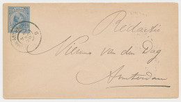 Envelop G. 5 C Locaal Te Amsterdam 1898 - Postal Stationery