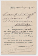 Briefkaart G. 29 Particulier Bedrukt Utrecht - Duitsland 1893 - Entiers Postaux